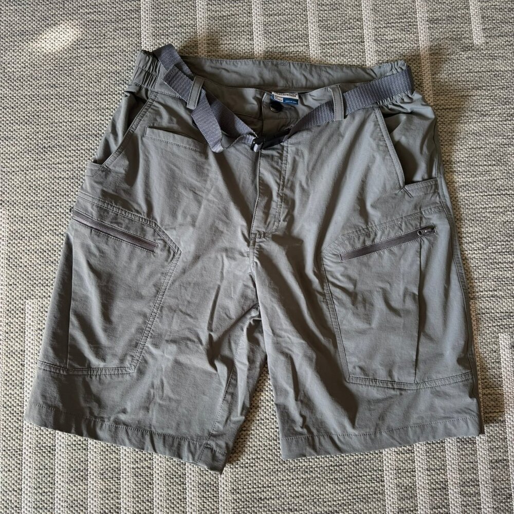 Shallowlulu Outdoor Utility Shorts | Size 34 | 10” Inseam | Gray Quick-Dry